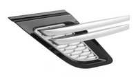 Front Fender Grille Silver Right LR053796 & Left LR053800 Compatible With RANGE ROVER SPORT I (L320) Tag No.04
