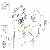 Front Door Latch Left 31440389 Right 31440390 Compatible With VOLVO V40 Cross Country (2012-19) (526) & V40 Hatchback (525)