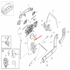 Front Door Latch Left 31440389 Right 31440390 Compatible With VOLVO V40 Cross Country (2012-19) (526) & V40 Hatchback (525)
