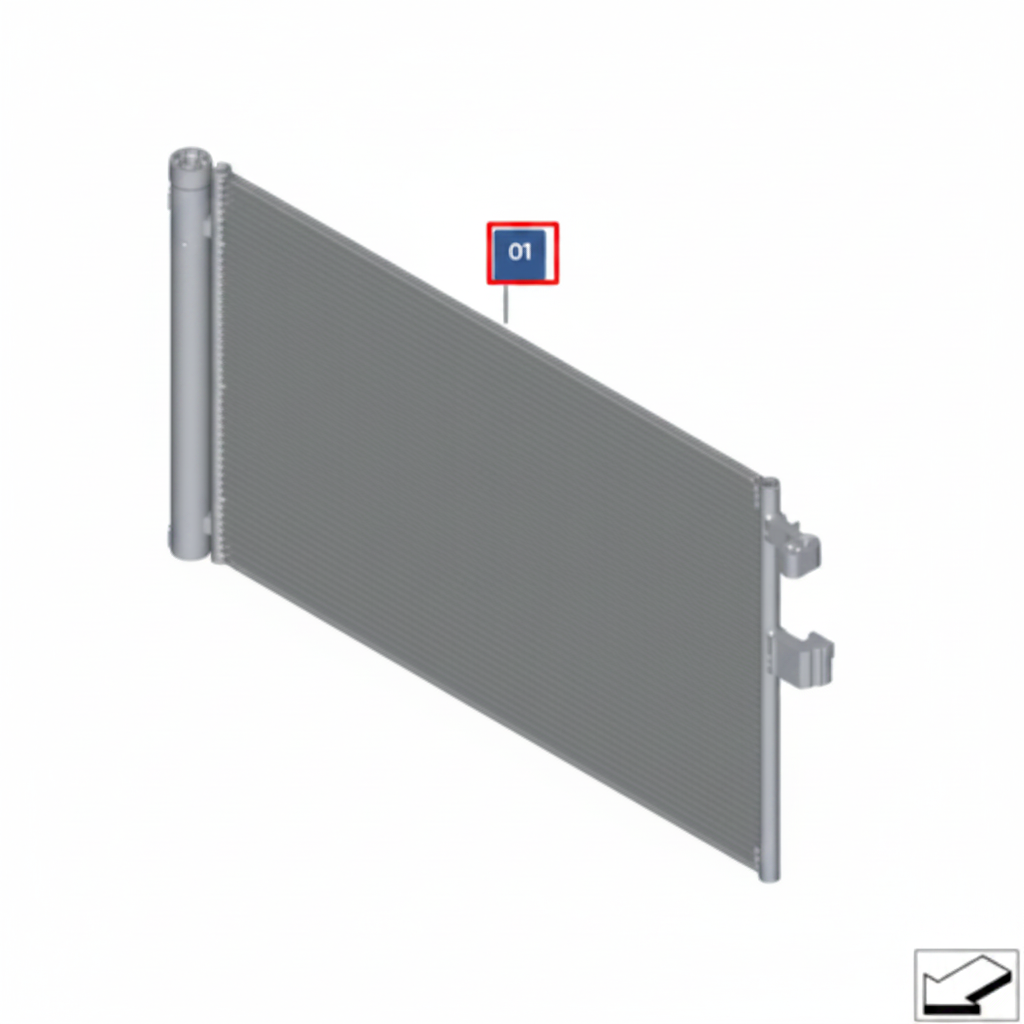 AC Condenser 64539389411 64539473848 Compatible with BMW X3 (G01, F97, G08) & X4 (G02, F98) & X5 (G05, F95)