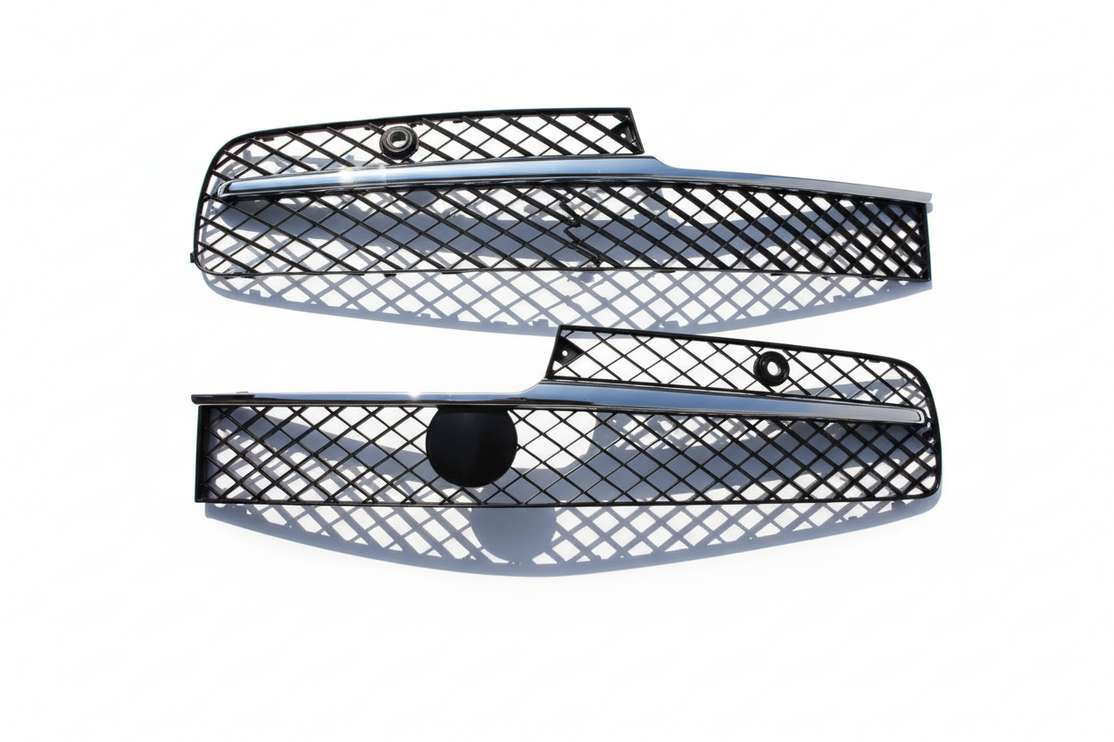 Bumper Grille (Chrome and Black) Left 4W0807647D & Right 4W0807648H Compatible With Bently Flying Spur
