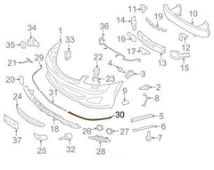 Front  Bumper Chrome Left 2218850121 & Right 2218850221 Compatible With MERCEDES BENZ S-CLASS W221 2009-2013
