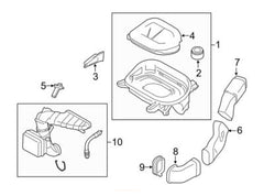 Air Flow Masse Meter Sensor 13628506408 Compatible With BMW 3 Series F30 & 5 Series F10 &  X3 F25 & MINI COUNTRYMAN (R60)