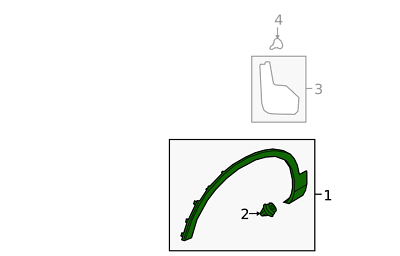 Front Right Eyebrow 31448325 Compatible With VOLVO XC40 (536) TagNo.104