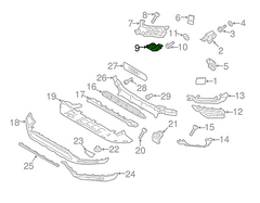 Front Bumper Brackets Set Left 31353763 Right 31353764 Compatible With VOLVO XC90 I (275) Tag No.2656