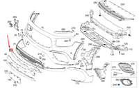 Front Bumper Chrome 2478855801 Compatible With Benz Show Grill  B-Class W247 Tag No.255