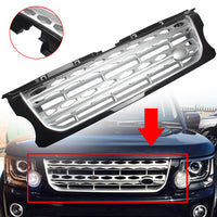 Front Bumper Grille (Black & Silver) LR051299 Compatible With Land Rover Discovery 4 (2014-16)