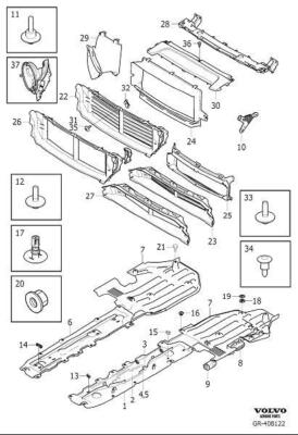 Radiator Support Bracket 31449316 Compatible With VOLVO XC90 (2016-2025) Tag No.2662