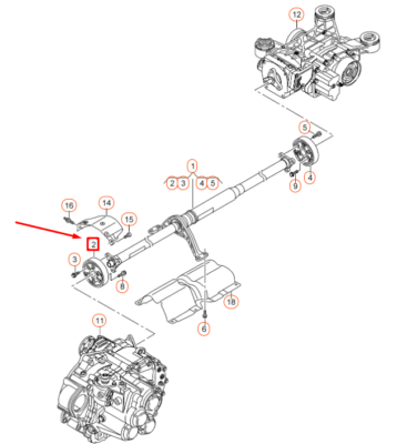 Driveshaft Flex Joint 5Q0521127 Compatible With AUDI Q3 (8UB, 8UG) & TT (FV3, FVP) & SKODA KODIAQ I (NS6, NS7, NV7) &VW TIGUAN (AD1, AX1)