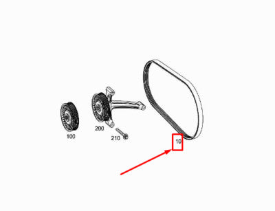 Timing Belt 6PK1642 Compatible With MERCEDES-BENZ C-CLASS (W205) & GLC (X253) Tag-BEL-13