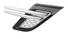 Front Fender Grille Silver Right LR053796 & Left LR053800 Compatible With RANGE ROVER SPORT I (L320) Tag No.04