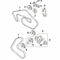 Belt Tensioner With Pulley C2D21150 Compatible With Jaguar XE & XF