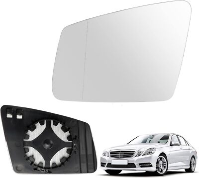 Side Rearview Wing Side Mirror Glass Left 2468100721 & Right 2468100821  Compatible With MERCEDES BENZ  A-CLASS (W176) & B-CLASS  (W246) & C-CLASS (W204) & CLS (C218) & E-CLASS (W212) & S-CLASS (W221, V221) & GLA-CLASS (X156) & CLA Coupe (C117)