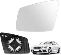 Side Rearview Wing Side Mirror Glass Left 2468100721 & Right 2468100821  Compatible With MERCEDES BENZ  A-CLASS (W176) & B-CLASS  (W246) & C-CLASS (W204) & CLS (C218) & E-CLASS (W212) & S-CLASS (W221, V221) & GLA-CLASS (X156) & CLA Coupe (C117)