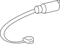 Rear Brake Pad Wear Sensor 34356789445 Compatible With BMW 3 Series E90 & 3 Series Convertible E93 E92
