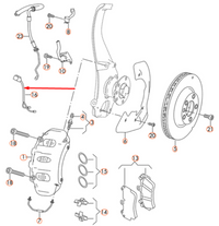 Front Brake Pad Wear Sensor 7P0907637A Compatible With PORSCHE CAYENNE 92A & PANAMERA 970