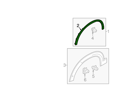 Front Right Wheel Arch (EYEBROW) 39849947 39843698 Compatible With VOLVO XC90 N.M (Big) Tag-EY-30 (2016-2024)