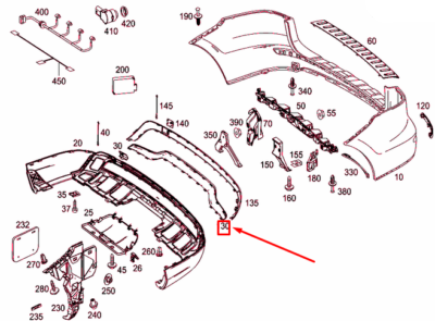 Front Bumper Chrome  1668852374 Compatible With MERCEDES BENZ GLC X253 2016-2022 Tag No.132
