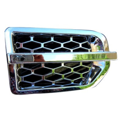 Mud Flap Grille/Air Intake Fender Vents Side Grille Set (All Chrome) Left LR057531 & Right LR057530 Compatible With Land Rover Discovery 4 L391