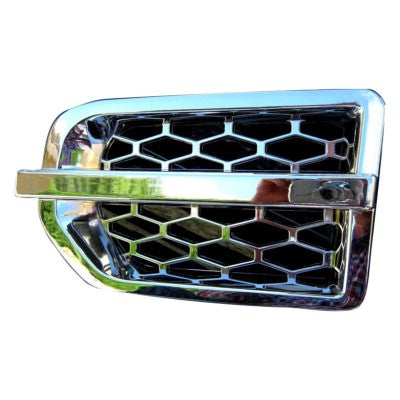 Mud Flap Grille/Air Intake Fender Vents Side Grille Set (All Chrome) Left LR057531 & Right LR057530 Compatible With Land Rover Discovery 4 L391