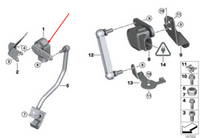 Headlight Level Sensor 37146853754 37146778814 37146785206 Compatible With BMW X1  E84 & X5 E70 & X6 E71