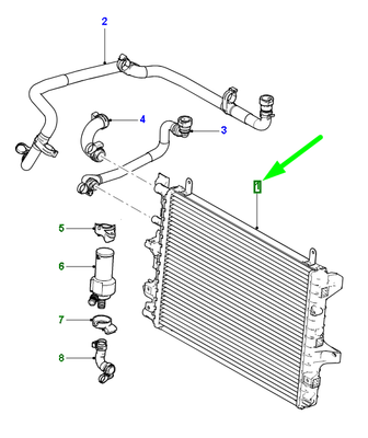Radiator C2C39565 Compatible With Jaguar  XF I (X250)