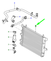 Radiator C2C39565 Compatible With Jaguar  XF I (X250)