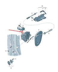 Front Door Latch (6 Pin) Left 8X2837015C Right 8X2837016C Compatible With AUDI A3 Convertible (8V7, 8VE) | A3 / S3 A3 Limousine (8VS, 8VM) | A3 / S3