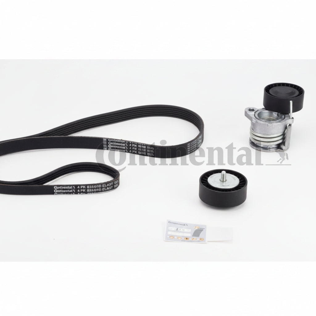 Multi Rib Belt Kit 6PK1836K1  11287790450  11288477780 7790450 8477780 Compatible With BMW 3 Convertible (E93) (CONTINENTAL)