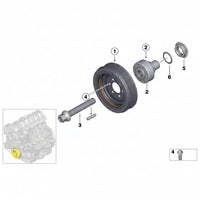 Crankshaft Pulley 11237580391 Compatible With BMW 5 Series F10 Tag-CP-07