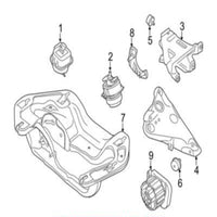 Engine Motor Mount Set Compatible With BMW X5 F15, F85 & X6 F16, F86 Engine Motor Mount Left 22116853103 & Right 22116853104