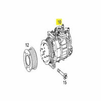 AC Compressor A0032308011 0032308011 Compatible with MERCEDES-BENZ GLE (W166) & GL-CLASS (X166) & M-CLASS (W166) (642)