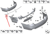 Bumper Chrome (Matt Colour) Left 51127331613 & Right 51127331614 Compatible With BMW 5 Series F10 (2014-2017)  Tag No.61