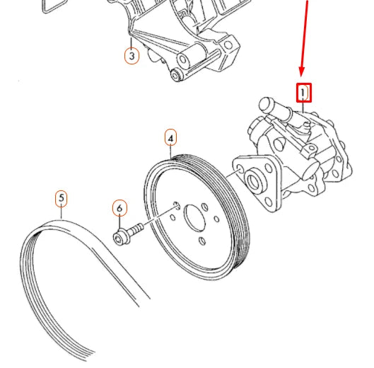 Power Steering Pump 4F0145156J 4F0145155S 4F0145156A 4F0145156E 4F0145156H 4F014516E 4F0145156G Compatible With AUDI A6 C6 (4F2) | A6 / S6