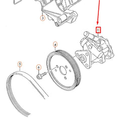 Power Steering Pump 4F0145156J 4F0145155S 4F0145156A 4F0145156E 4F0145156H 4F014516E 4F0145156G Compatible With AUDI A6 C6 (4F2) | A6 / S6