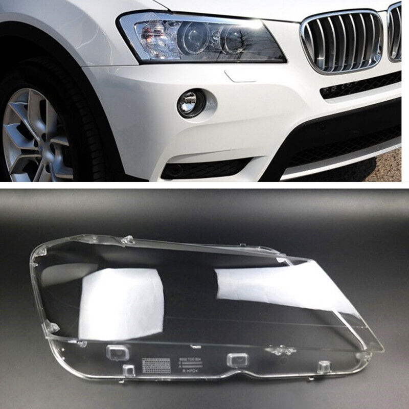 Front Headlight Glass Compatible with  BMW X3 F25 2011 - 2014.