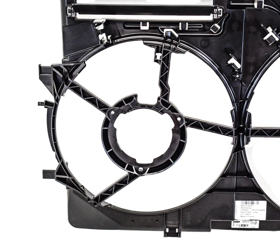 Cooling Radiator Fan Assembly Base 8k0121207A  Compatible With AUDI A4 B8 (8K2) | A4 / S4 & Q3 (8UB, 8UG) & Q5 (8RB) & A6 C7 (4G2, 4GC) | A6 / S6