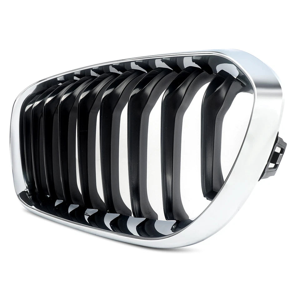 Outer Chrome Show Grill Left 51137371685 & Right 51137371686 Compatible With BMW 1 Series (F20) (2015-2017) Tag No.123