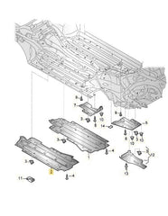 Front Underbody Trim Right 4F0825208H Compatible With AUDI A6 4F Tag No.3