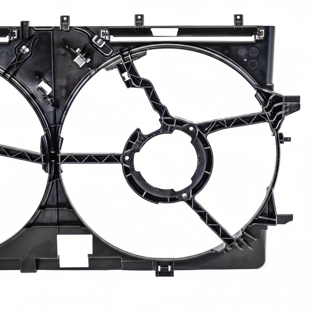 Cooling Radiator Fan Assembly Base 8k0121207A  Compatible With AUDI A4 B8 (8K2) | A4 / S4 & Q3 (8UB, 8UG) & Q5 (8RB) & A6 C7 (4G2, 4GC) | A6 / S6