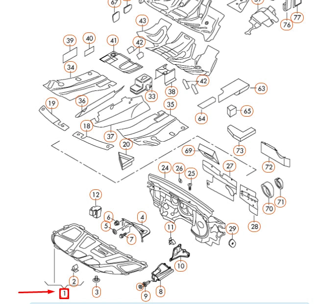 Bonnet Shield 8T0863825H Compatible With AUDI A4 B8 (8K2) | A4 / S4 A5 (8T3) | & A5 / S5 A5 Sportback (8TA) | & A5 / S5 Tag No.8
