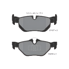 Rear Brake Pad 34212288891 34216774692 2392701  P06038 Compatible With BMW 3 Series E90