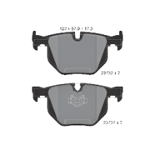 Rear Brake Pad 34216763043 34216763044 2373201 P06033 Compatible With BMW 5 Series E60