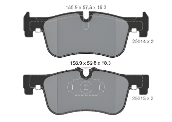 Front Brake Pad 34116858910 2501401 P06078 Compatible With BMW 1 Series F20