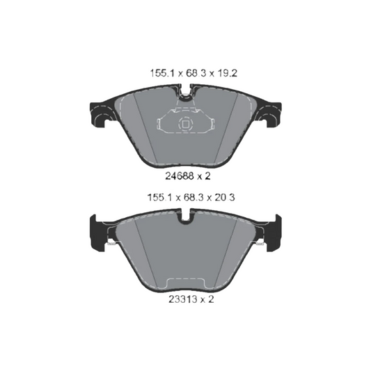 Front Brake Pad 34112449266 2468801 P06074  Compatible With BMW 5 Series F10