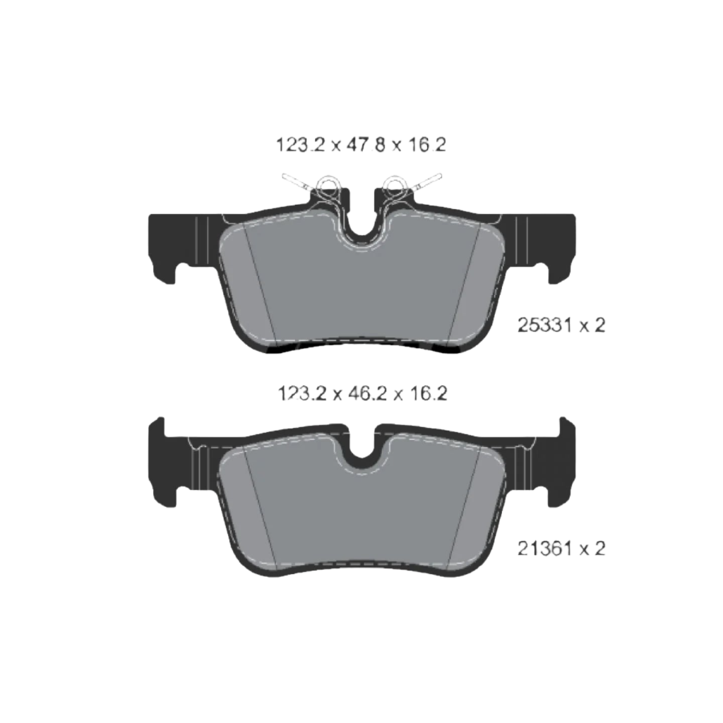 Rear Brake Pad 34216851917 34216859917 2533101 P06094  Compatible With BMW X1 F48