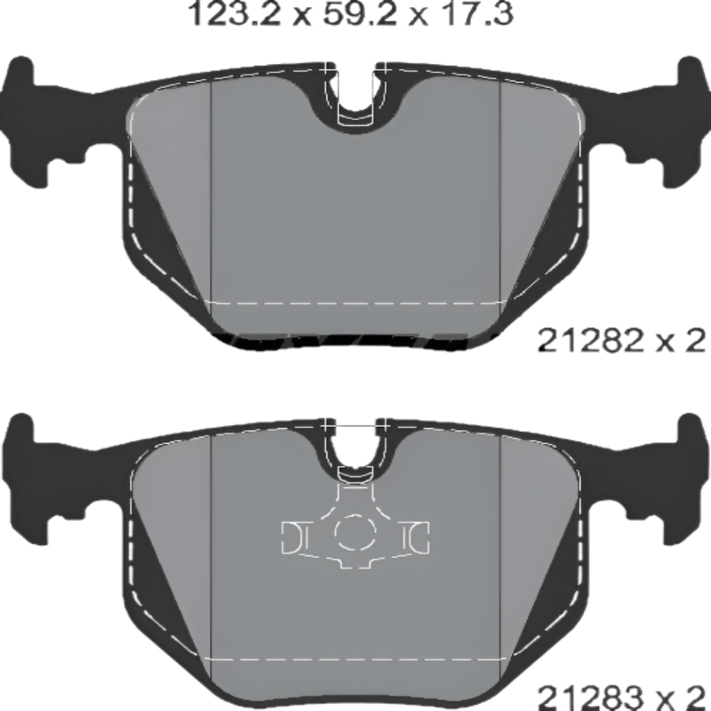 Rear Brake Pad 34211160685 2128201 P06016 Compatible With BMW X3 E83