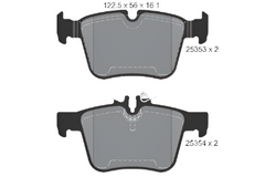 Rear Brake Pad A0084201420 2535301 P050122 Compatible With MERCEDES-BENZ C-CLASS W205