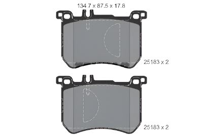 Front Brake Pad A0064204920 2518301 P050111 Compatible With MERCEDES-BENZ S-CLASS W222