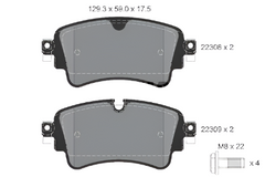 Rear Brake Pad 8W0698451F 2230801  P85154 Compatible With AUDI A4 B9 (8W2, 8WC) & A5 & A6 C8  & A8 D5 & Q7 Q5